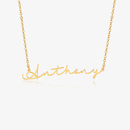 Camille Signature Personalised Minimalist Name Necklace