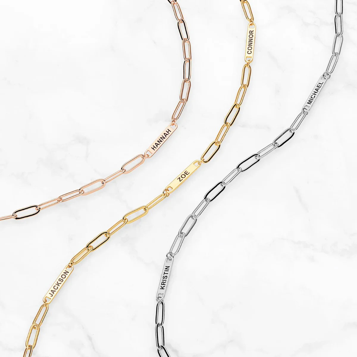 Chloe Multi-Name Pendant Necklace