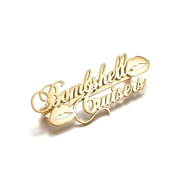 Adhara Name Personalized Brooch
