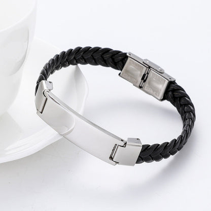 Harris Engraved Rope Bracelet
