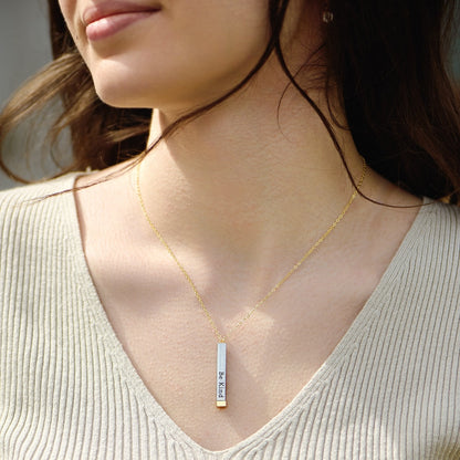 Evelyn Personalized Hidden Message Necklace
