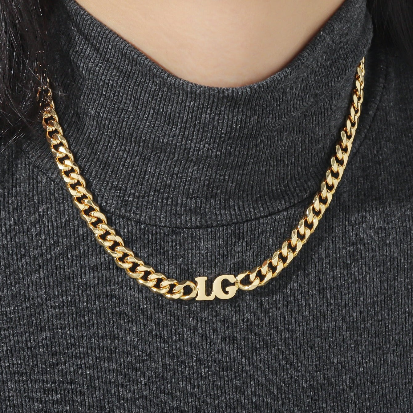 Luka Initials Cuban Chain