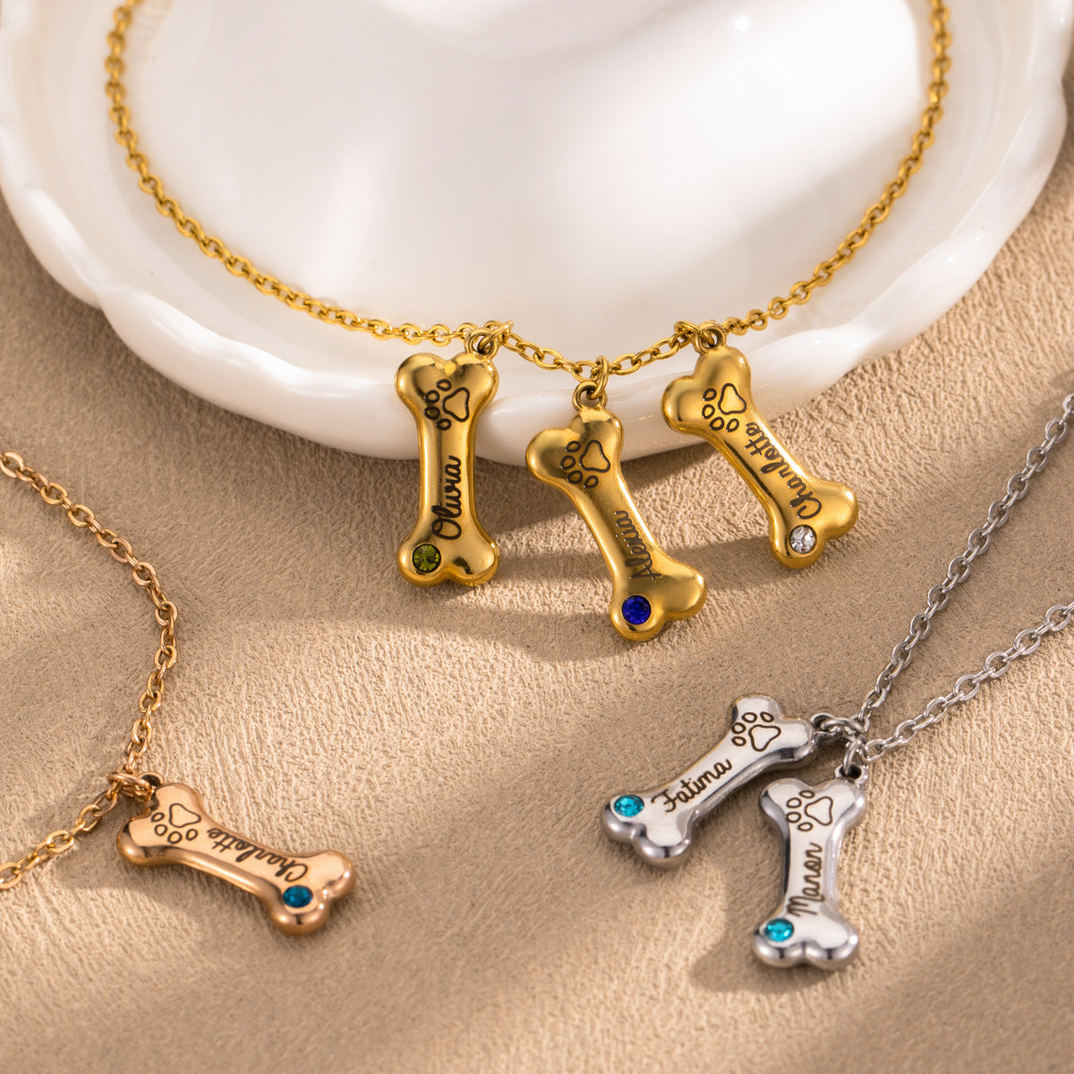 Loris 3D Bone DIY Name Necklace