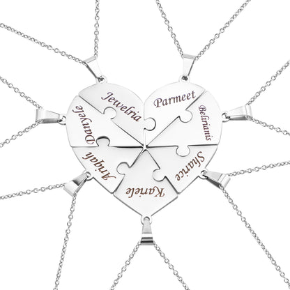 Natalie Personalized Heart Clavicle Necklace