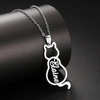 Ophélie Purrsonalized Cat Necklace