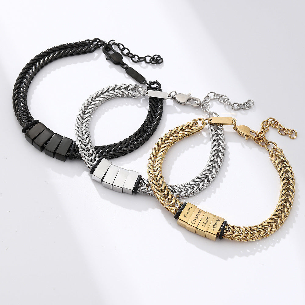 Gordon Family Name Engraved Bracelet