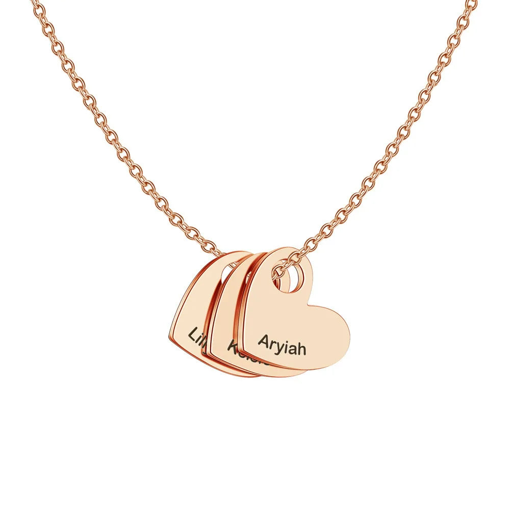 Madelyn Triple-Heart Necklace