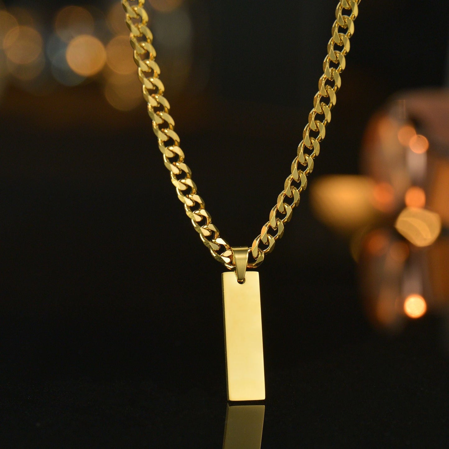 Jay DIY Men's Long Pendant necklace and Bracelet Set