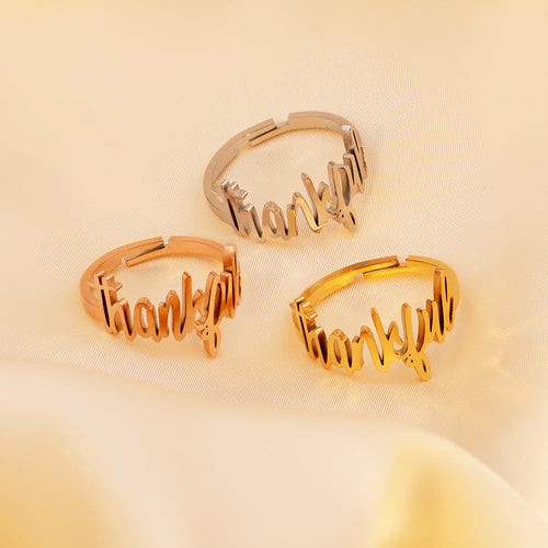 Sally Exquisite Gift Engraved Ring