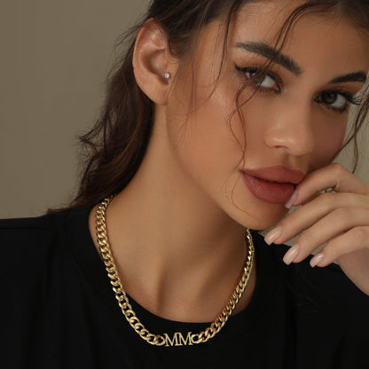 Luka Initials Cuban Chain