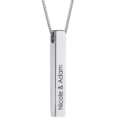 Astrid Personalized 3D Bar Necklace